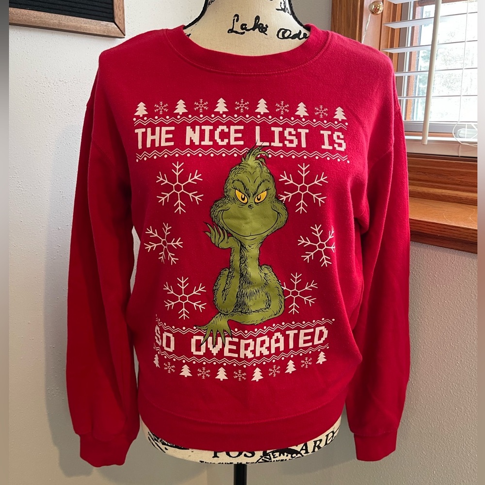 The Grinch Christmas crewneck sweatshirt size XS